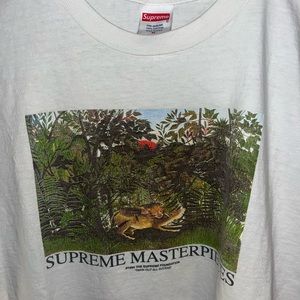 Supreme White Masterpieces Short Sleeve Medium